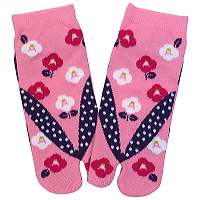 お祭り！和柄足袋ソックス！りんご